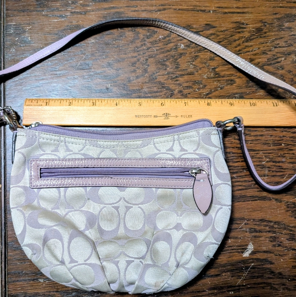 Coach Signature Lavender Crossbody Bag